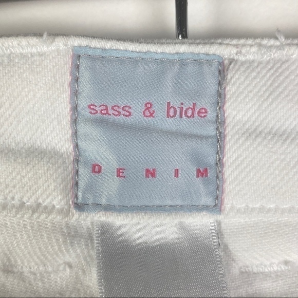 Sass & Bide Denim "The New Grace" White Side Zipper Skinny Jeans Women's 28 - Picture 3 of 10